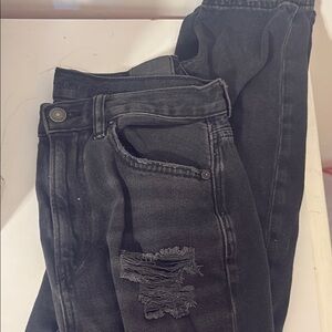 American Eagle Outfitters Black Straight Leg Jeans